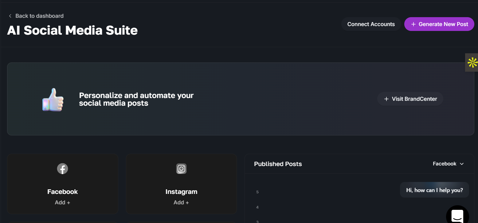 Image of Creatiyo dashboard